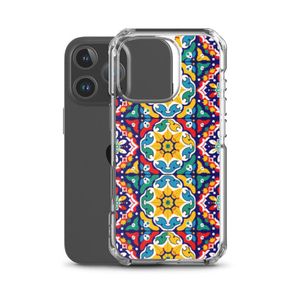 iPhone Case Talavera Tiles Red and Yellow
