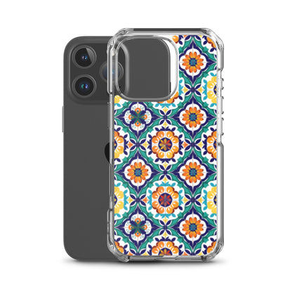 iPhone Case Talavera Tiles Green and Blue