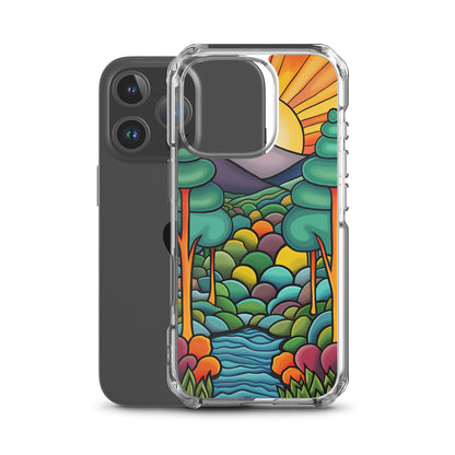 iPhone Case Arkley Sunrise over Mountains and Forest
