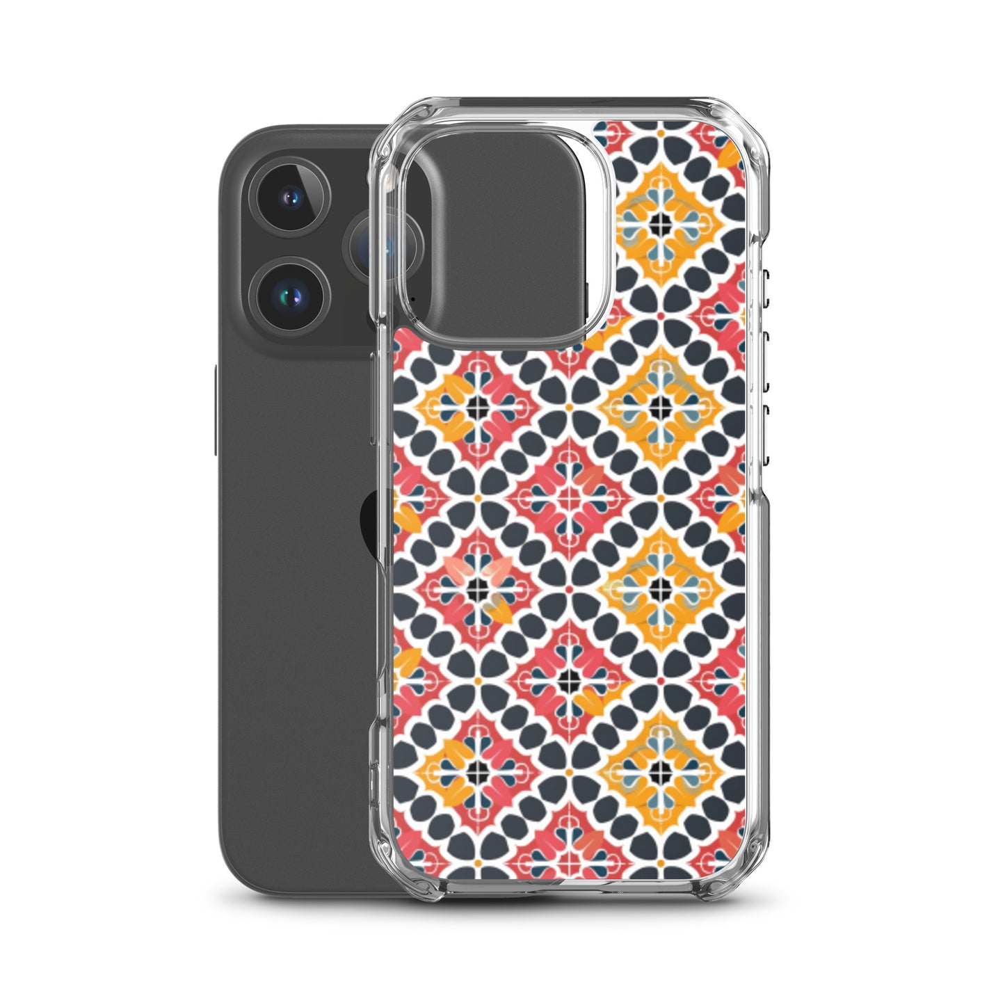 iPhone Case Colorful Spanish Quatrefoil Pattern