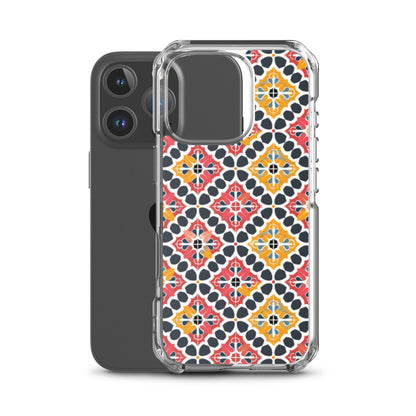 iPhone Case Colorful Spanish Quatrefoil Pattern