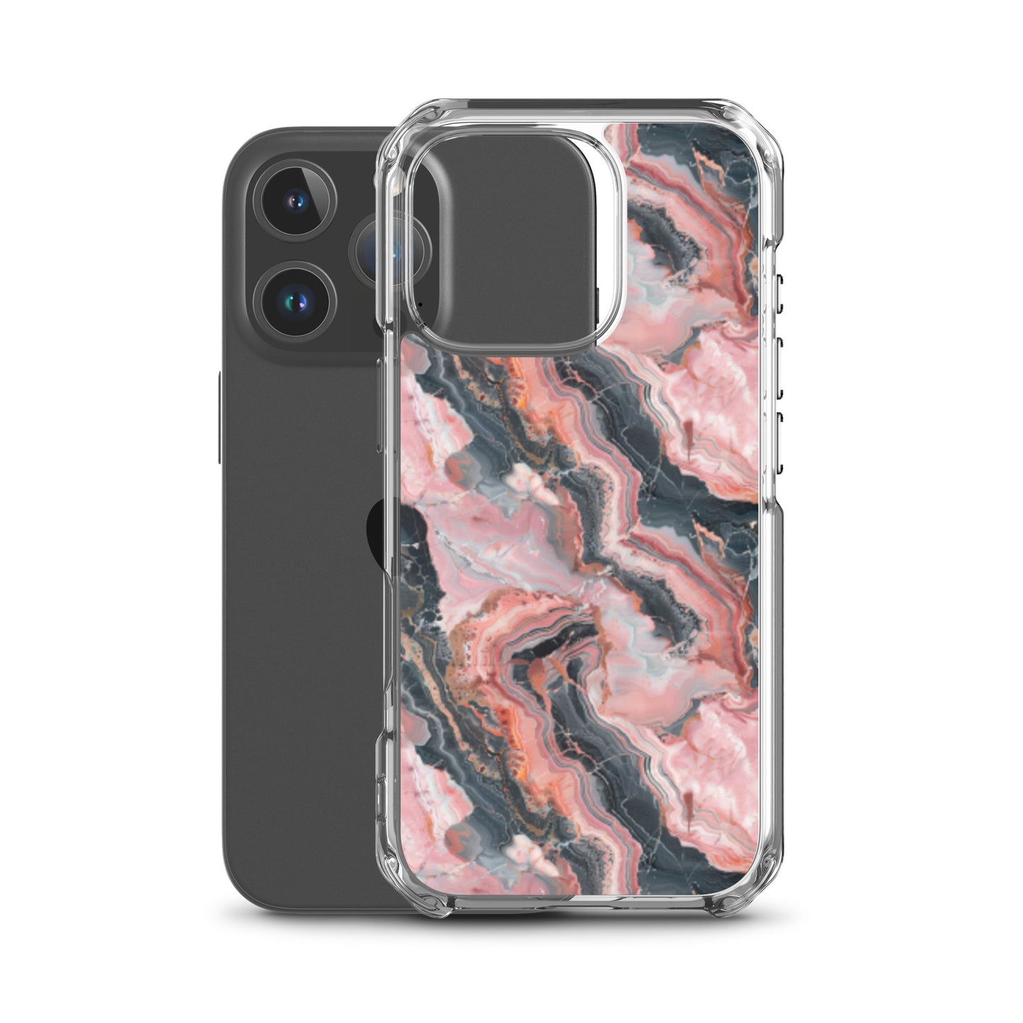 iPhone Case Pink Picasso Marble Pattern