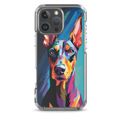 iPhone Case Painted Doberman Pinscher