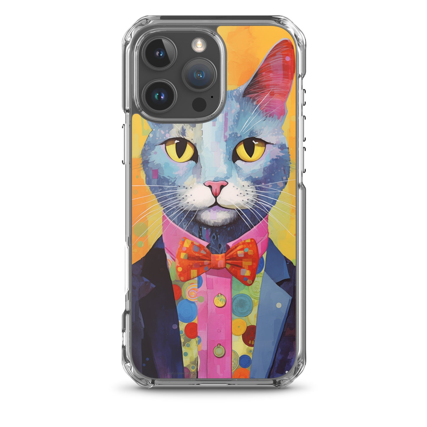 Fancy Colorful Kitty Cat iPhone Case