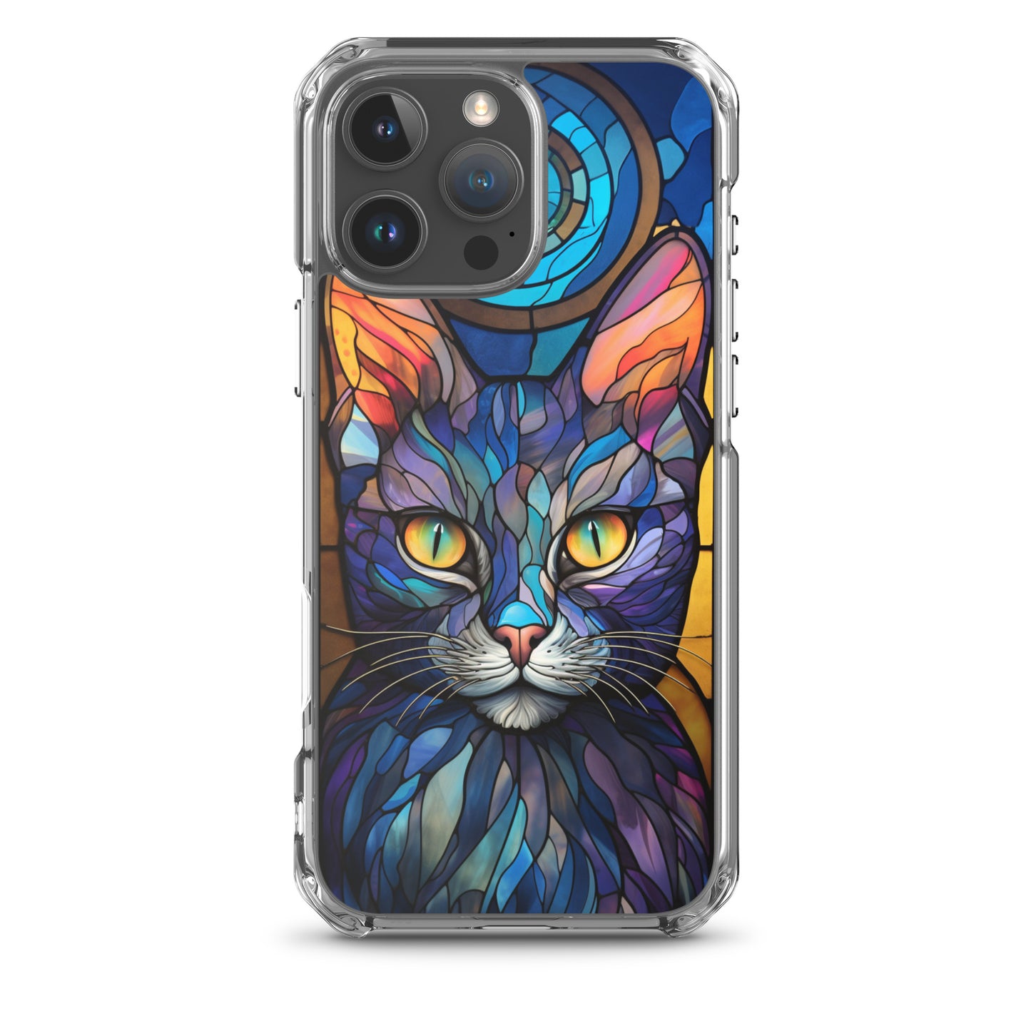 Stained Glass Cat iPhone Case