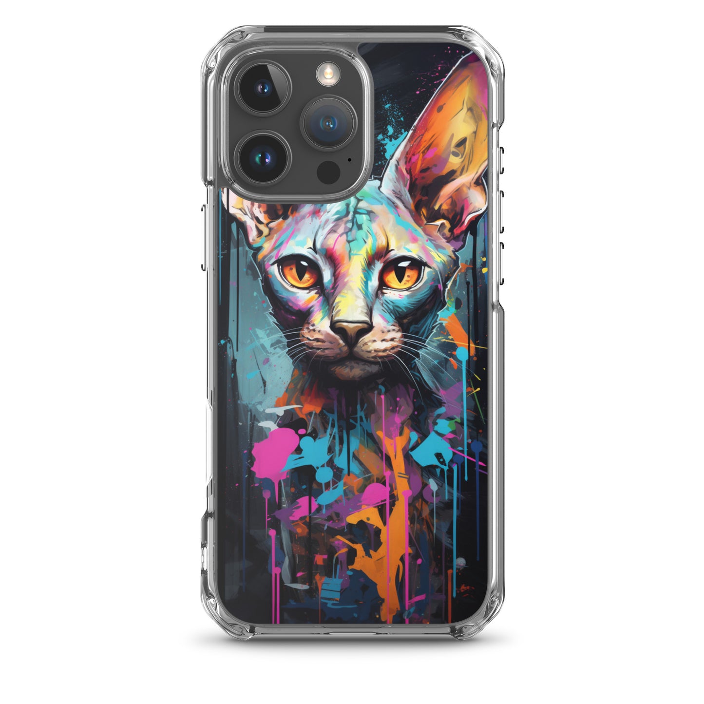 Graffiti Sphynx Cat iPhone Case