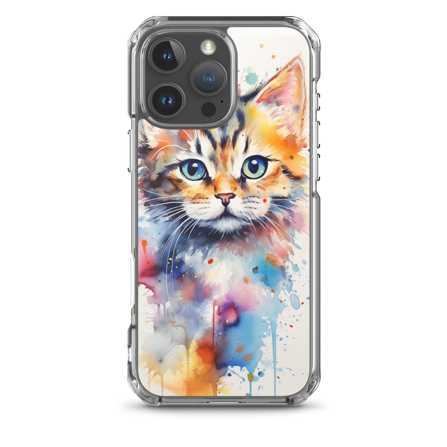 Watercolor Kitty Cat iPhone Case