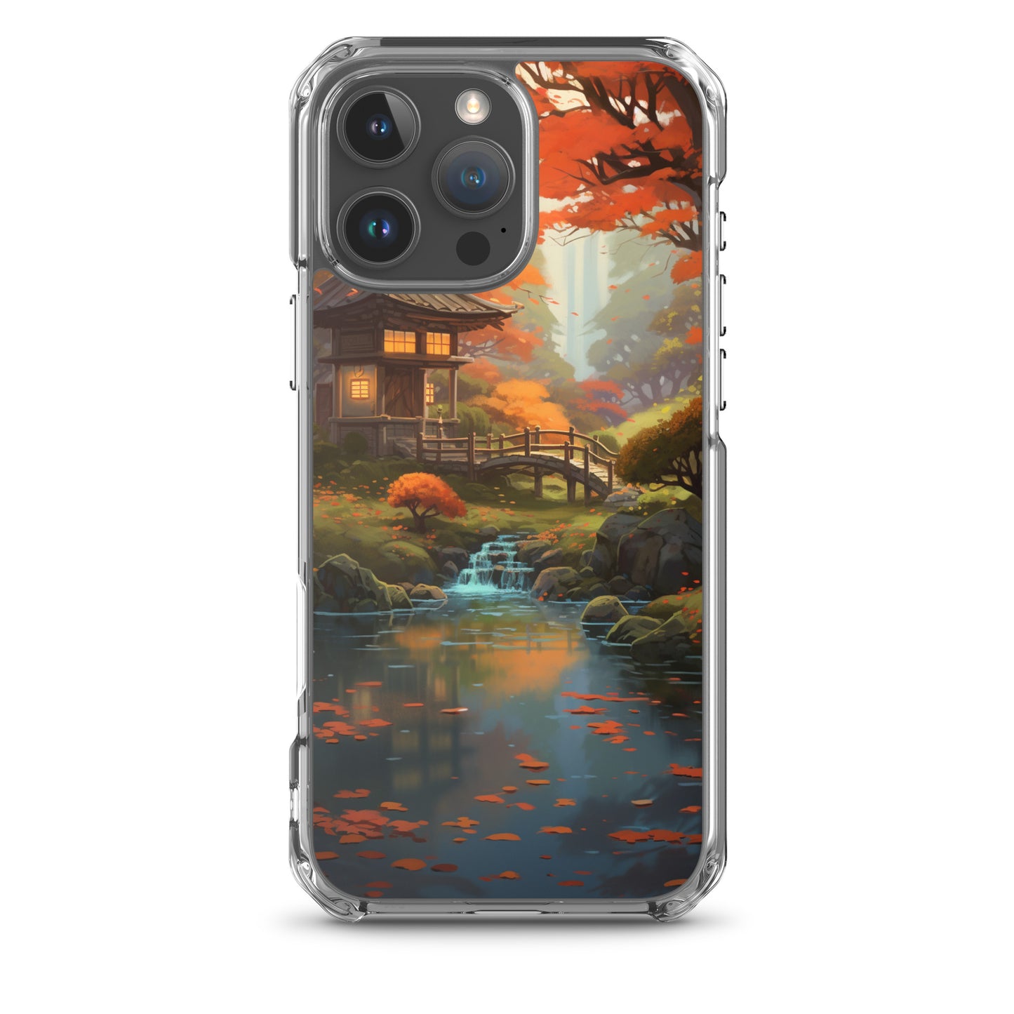 Japanese Garden in Autumn iPhone Case