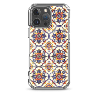 iPhone Case Classic Victorian Tile Blue
