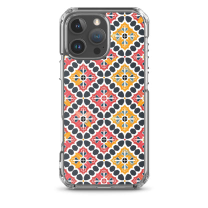 iPhone Case Colorful Spanish Quatrefoil Pattern