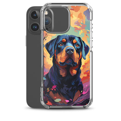 iPhone Case Painted Rottweiler