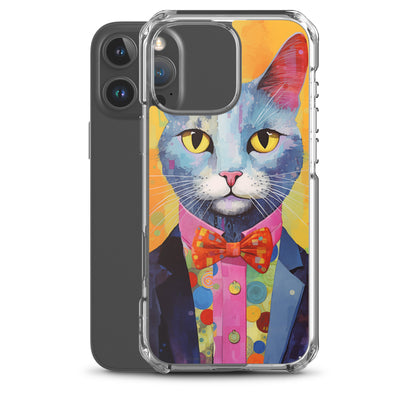 Fancy Colorful Kitty Cat iPhone Case