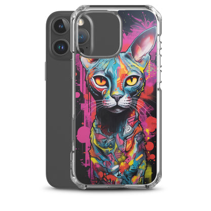Graffiti Sphynx Cat #2 iPhone Case