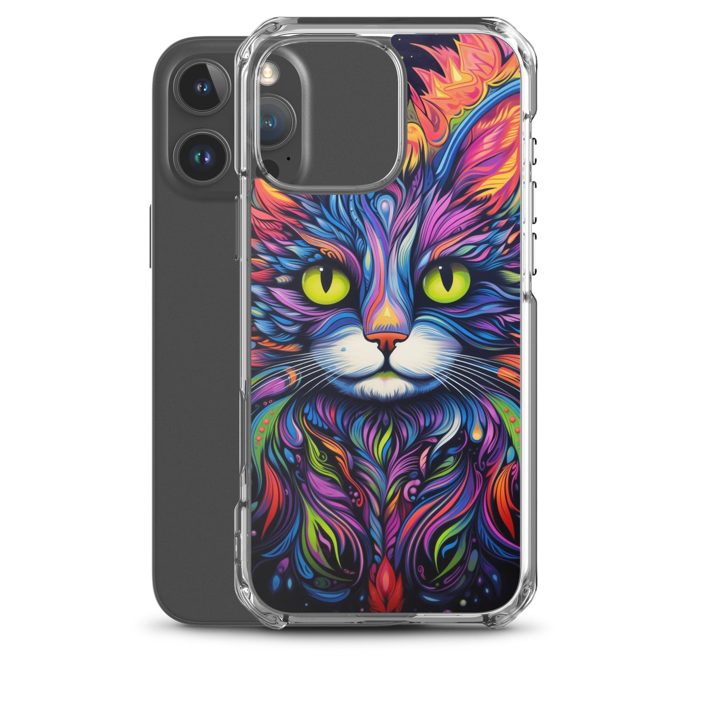 Psychedelic Cat iPhone Case