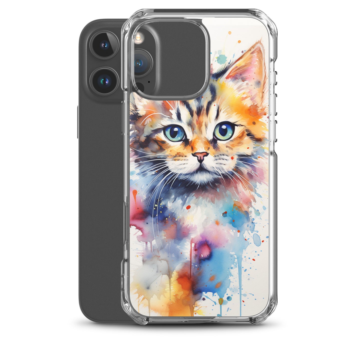 Watercolor Kitty Cat iPhone Case
