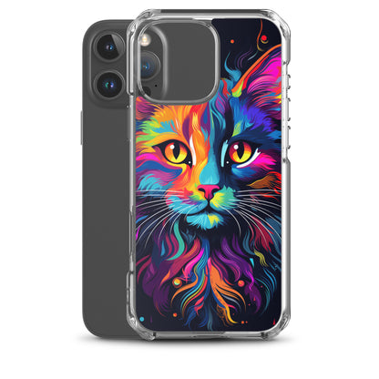 Day Glo Cat iPhone Case