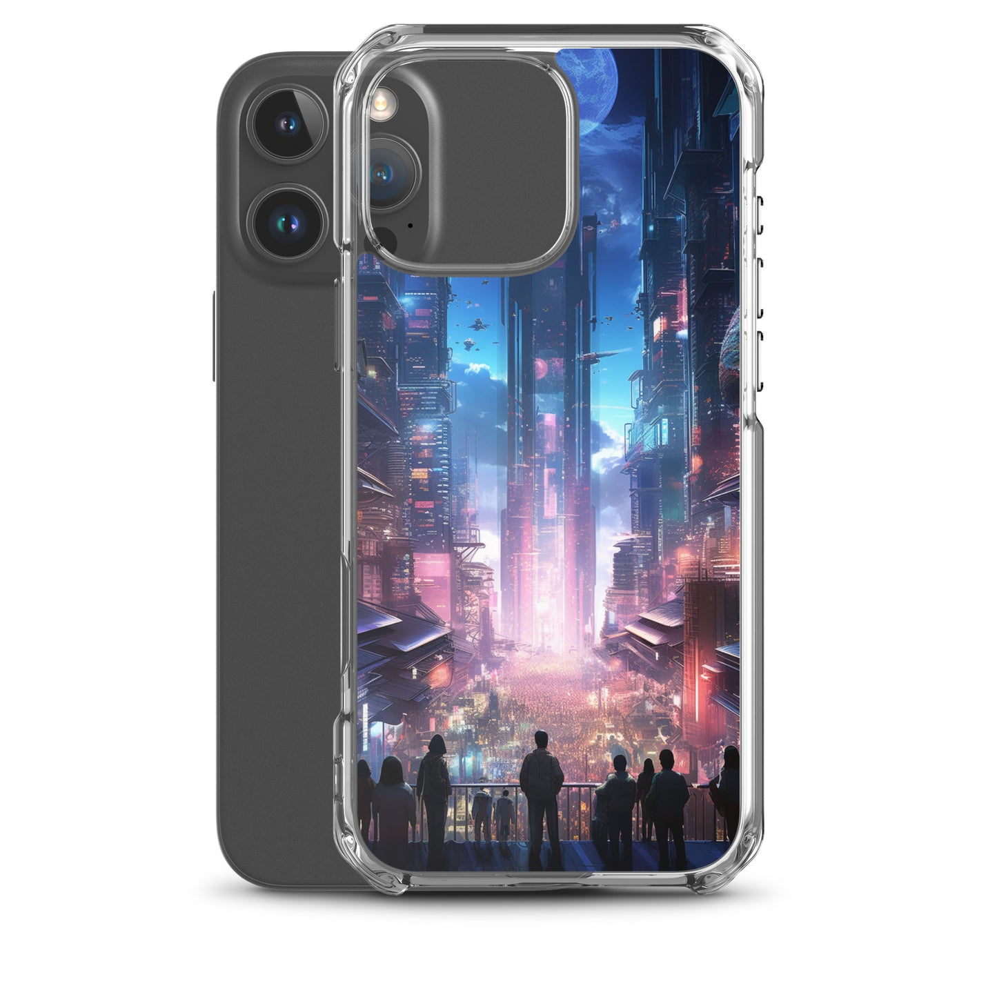 Cyberpunk Cityscape iPhone Case