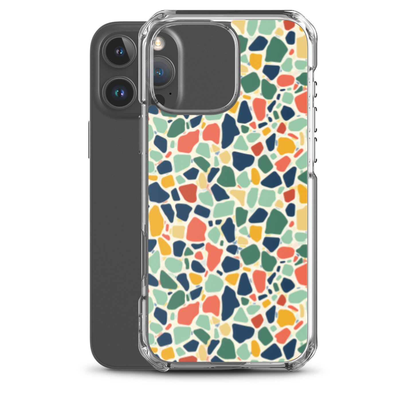 iPhone Case Colorful Retro Terrazzo Tile