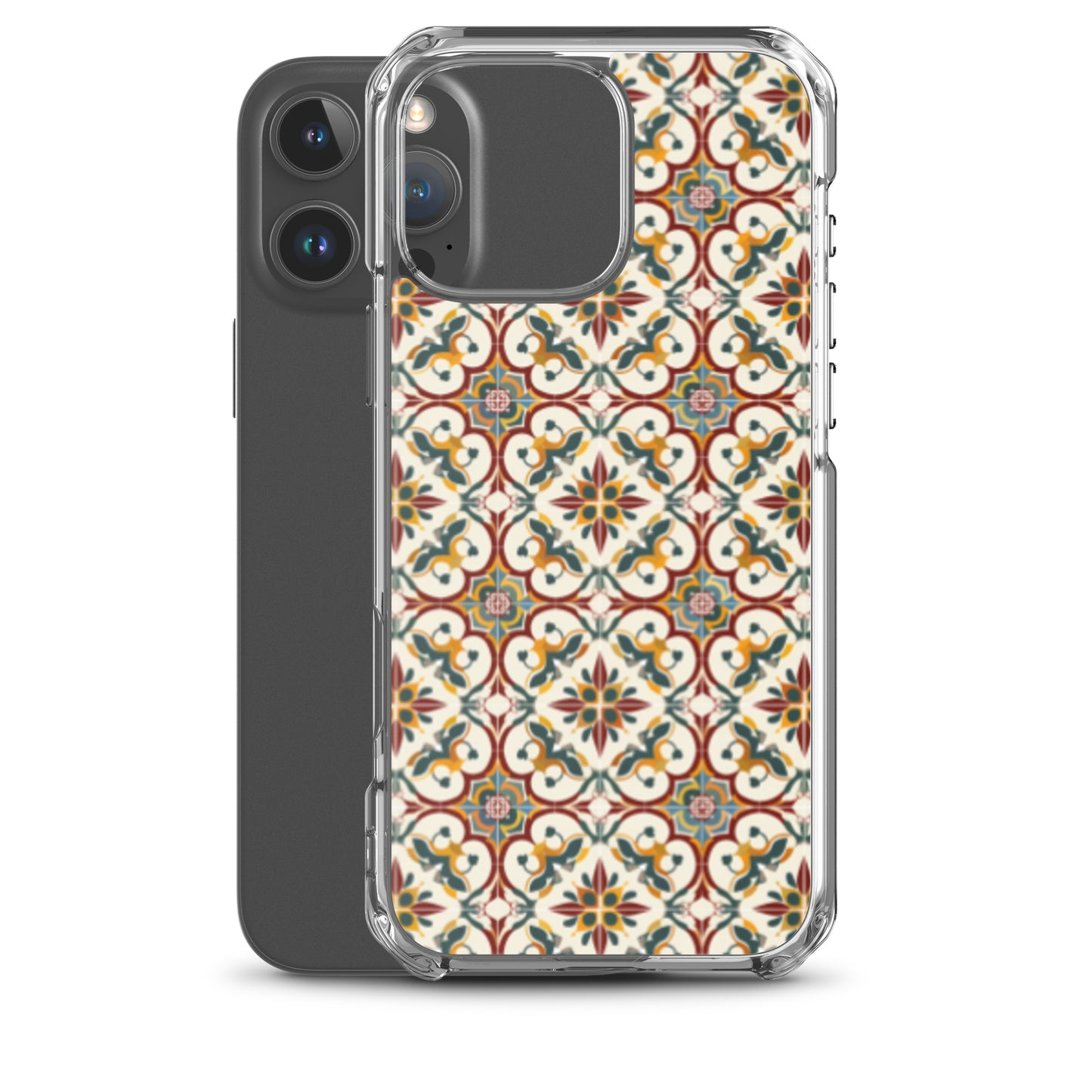 iPhone Case Classic Victorian Tile Red