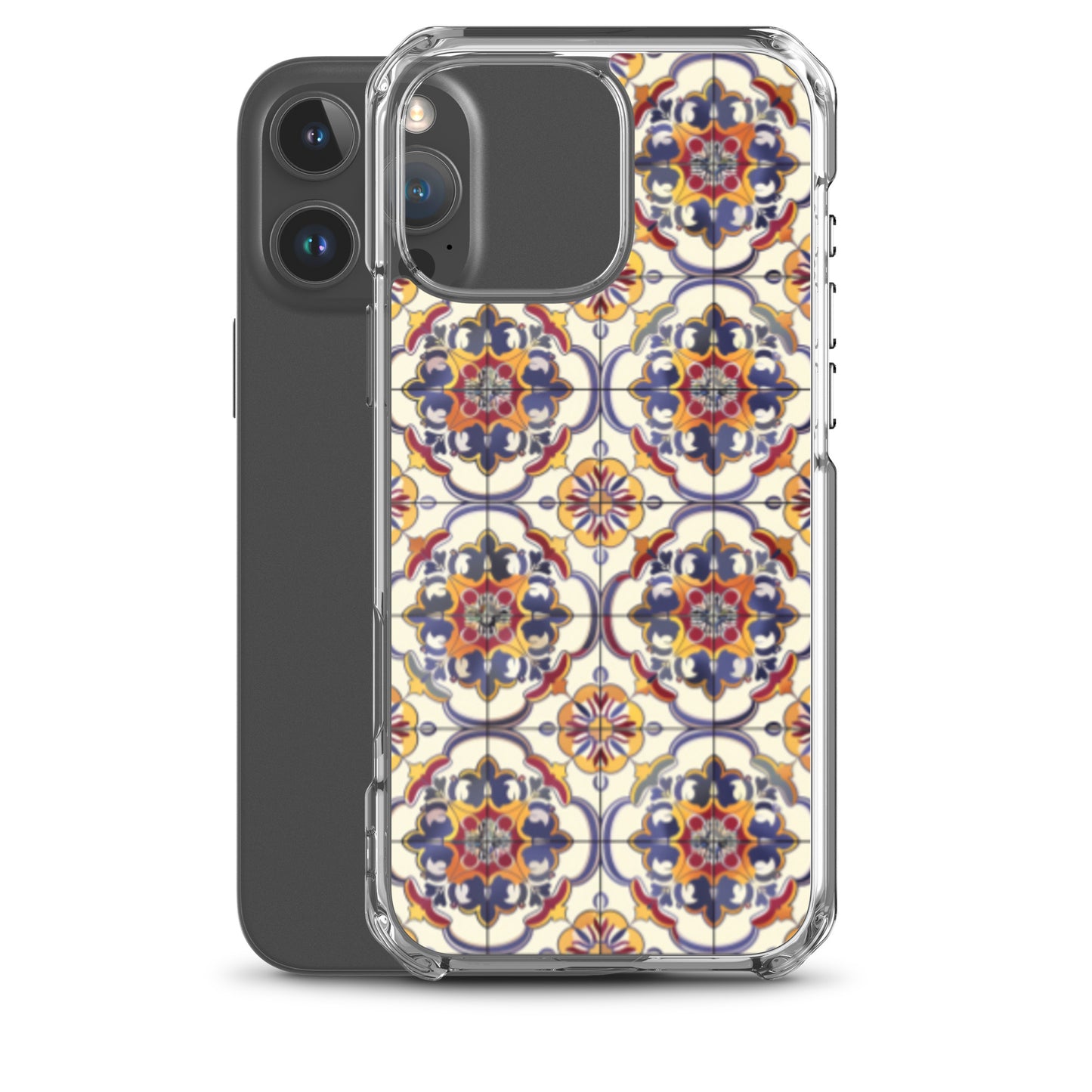 iPhone Case Classic Victorian Tile Blue