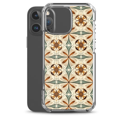 iPhone Case Ornate Leaves Tile