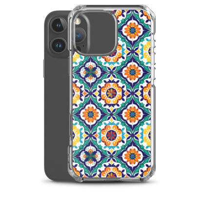 iPhone Case Talavera Tiles Green and Blue
