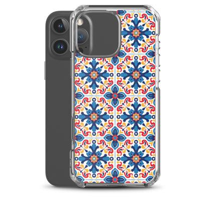 iPhone Case Talavera Tiles Blue and Red