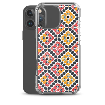 iPhone Case Colorful Spanish Quatrefoil Pattern