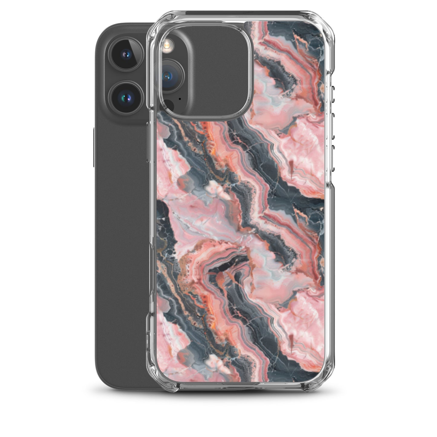 iPhone Case Pink Picasso Marble Pattern