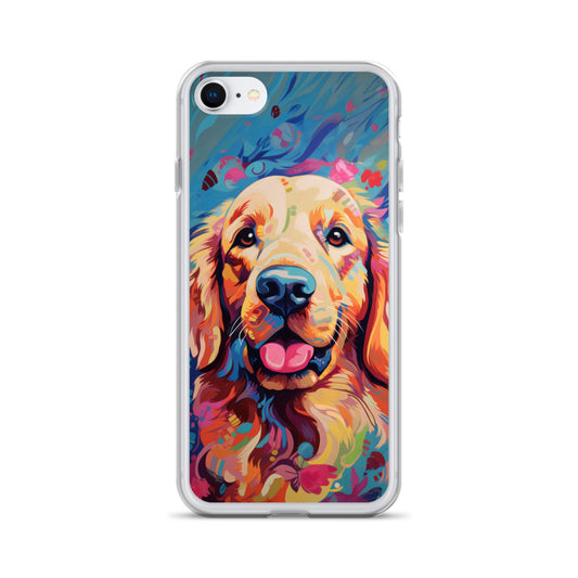 iPhone Case Painted Golden Retriever