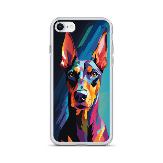 iPhone Case Painted Doberman Pinscher