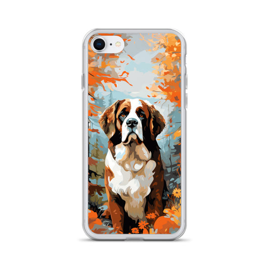 iPhone Case Painted St. Bernard