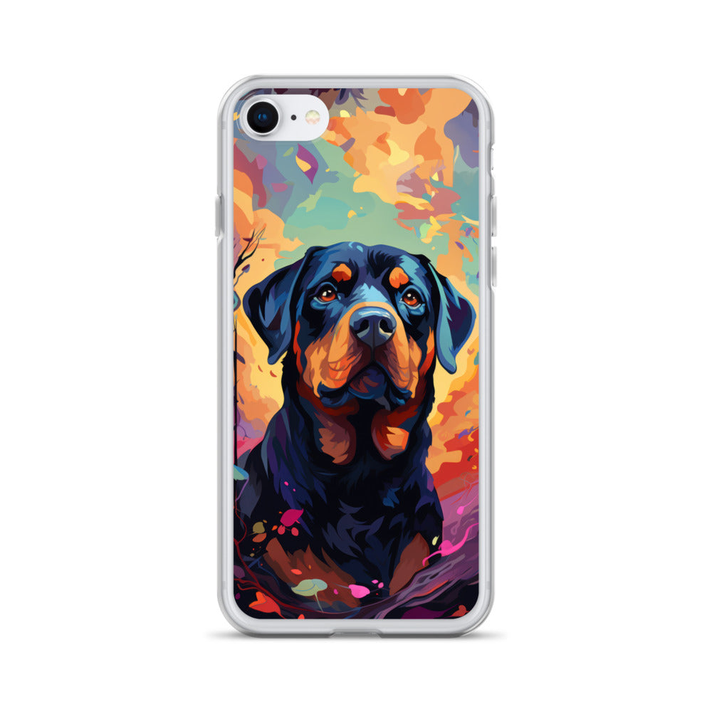 iPhone Case Painted Rottweiler