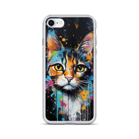 Graffiti Calico Cat iPhone Case