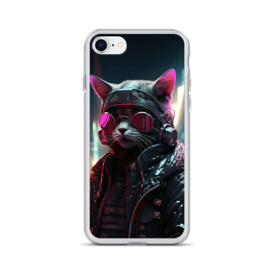 Cyberpunk Kitty Cat iPhone Case
