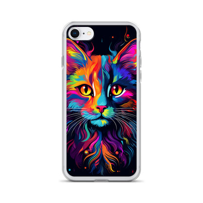 Day Glo Cat iPhone Case