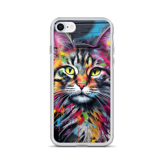 Graffiti Cat iPhone Case