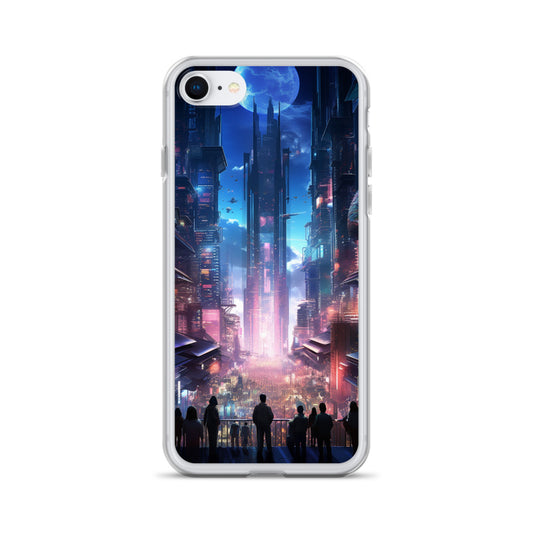 Cyberpunk Cityscape iPhone Case