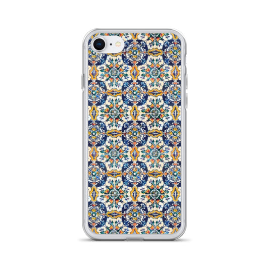 iPhone Case Colorful Blue & Yellow Vintage Portuguese Tiles