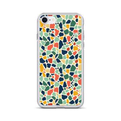 iPhone Case Colorful Retro Terrazzo Tile