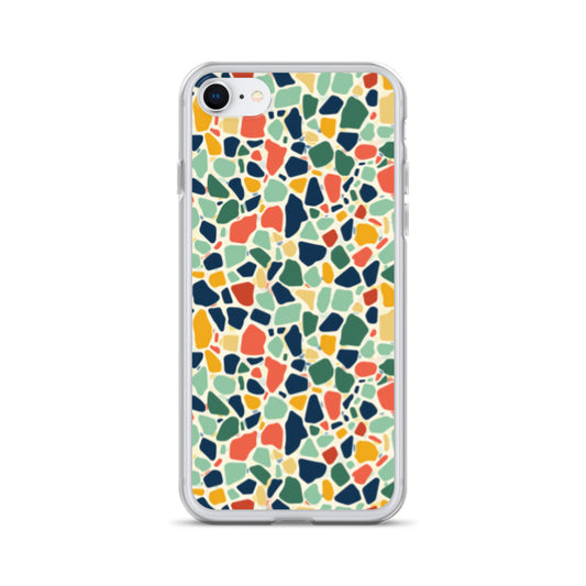 iPhone Case Colorful Retro Terrazzo Tile