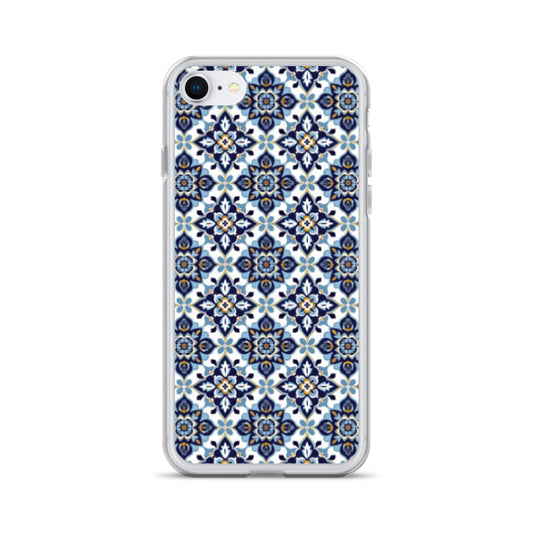 iPhone Case Classic Encaustic Tile Blue