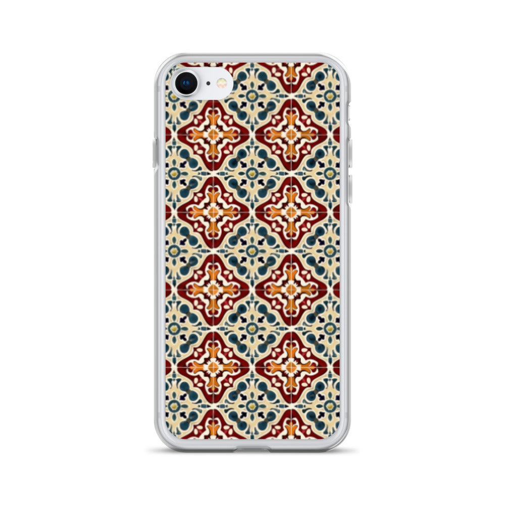 iPhone Case Classic Encaustic Tile Red