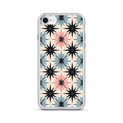 iPhone Case Pink and Blue Pastel Retro Stars