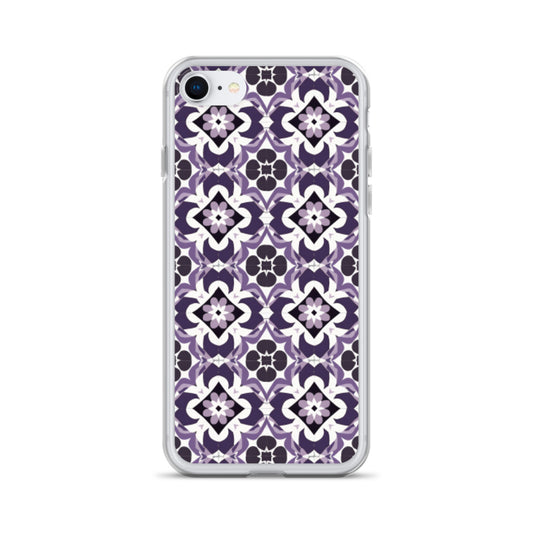 iPhone Case Purple Moroccan Style Tile