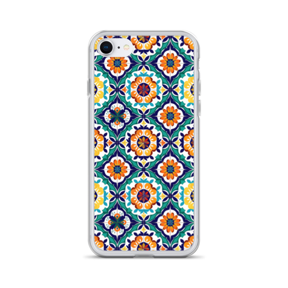 iPhone Case Talavera Tiles Green and Blue
