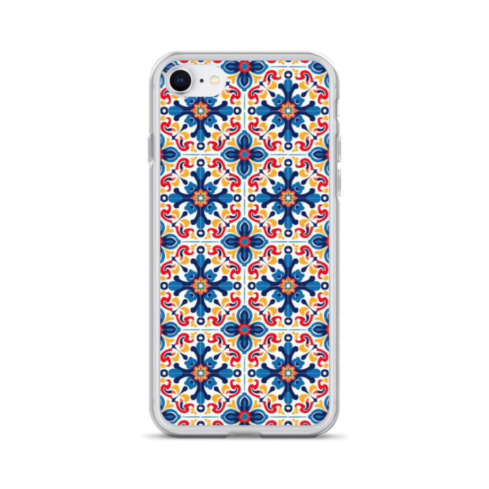 iPhone Case Talavera Tiles Blue and Red