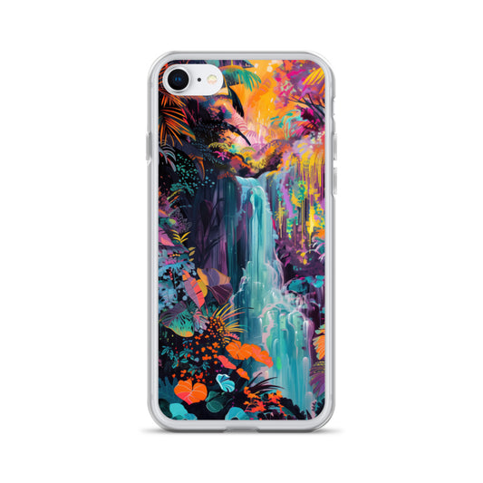 iPhone Case Vibrant Tropical Jungle Waterfall