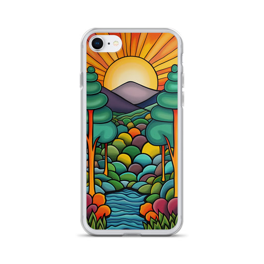 iPhone Case Arkley Sunrise over Mountains and Forest