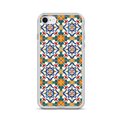 iPhone Case Colorful Yellow & Green Mediterranean Tiles